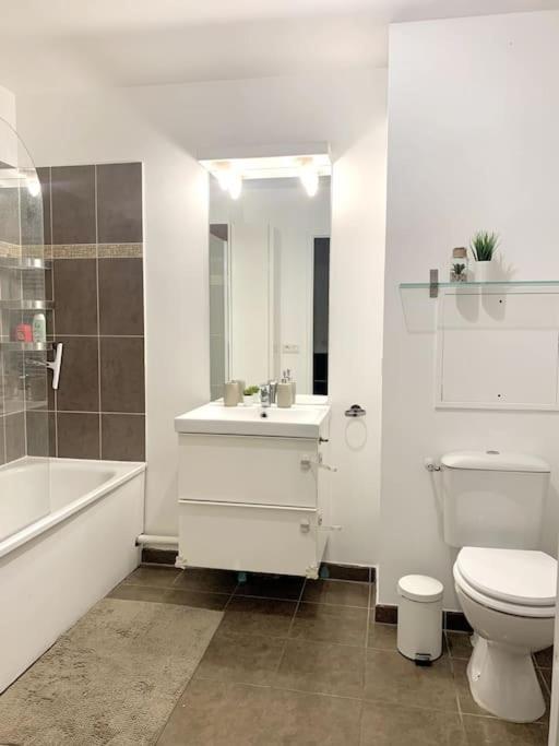 Grand F3 A 30Mn De Paris - Terrasse + Parking Prive Leilighet Saint-Ouen-l'Aumone Eksteriør bilde